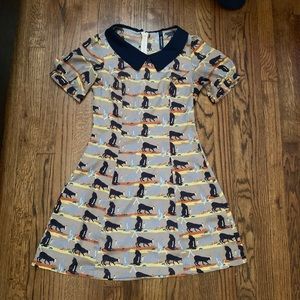 Cat print dress